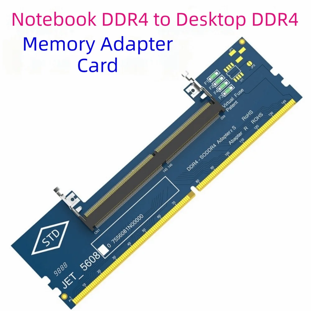 Notebook DDR4 to Desktop DDR4 DDR4 Memory Adapter 5.26in×1.38in 4 Layered PCB Laptop To Desktop Adapter SO DIMM Converter