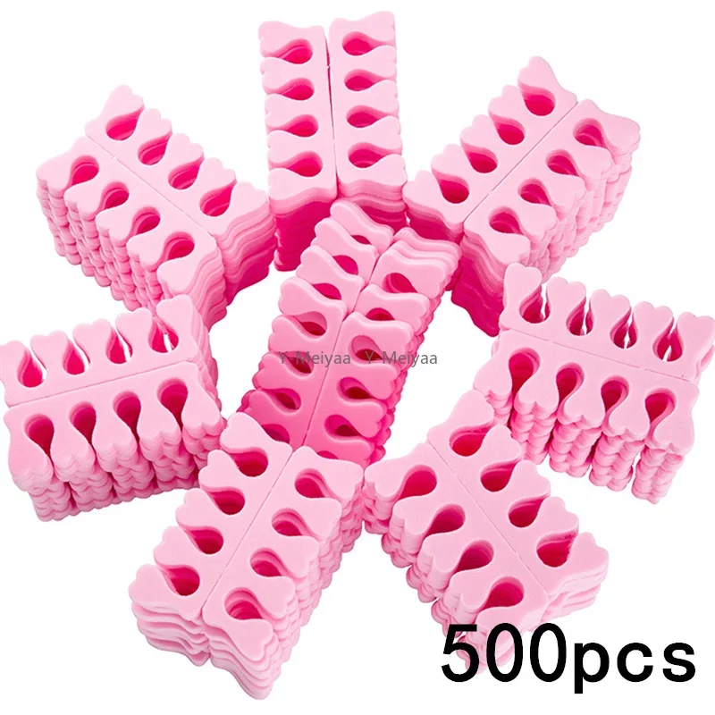 

50/100//200/500 шт. розовый лак для ногтей из ЭВА, уход за ногами, разделители для пальцев ног, маникюр, педикюр, инструмент для дизайна ногтей, губка, разделители пальцев и пальцев