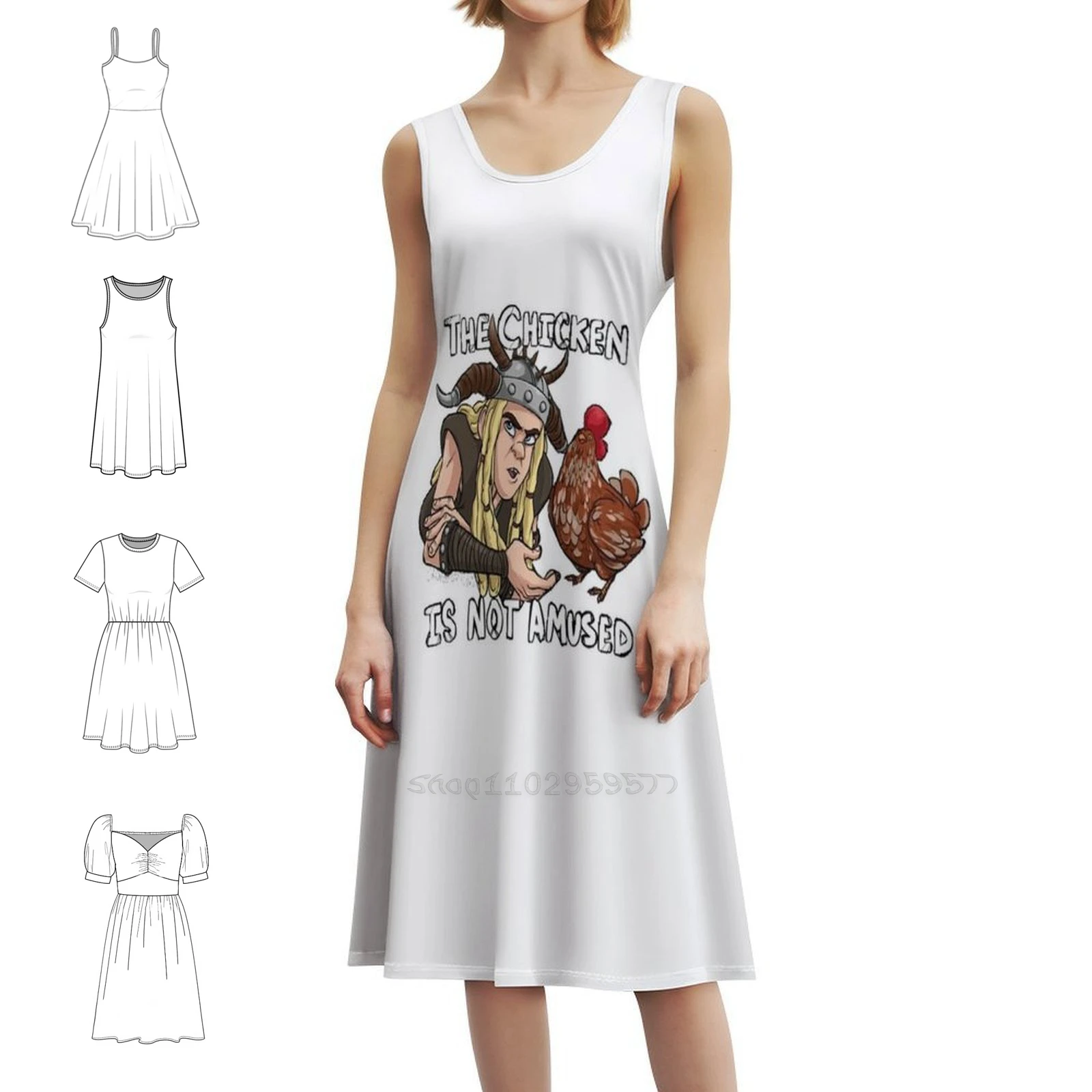 

Женское уличное платье в стиле хип-хоп The Chicken Is Not Amused, вечернее клубное платье с графическим принтом, платье Httyd Dragon Hiccup Night Fury