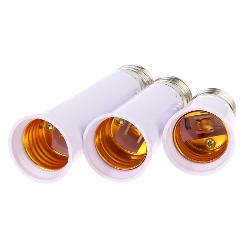 65/95/120mm Lengthened E27 To E27 Extender Lamp Holder Base Bulb Extend Extension Socket Adapter LED Light Adapter Converter