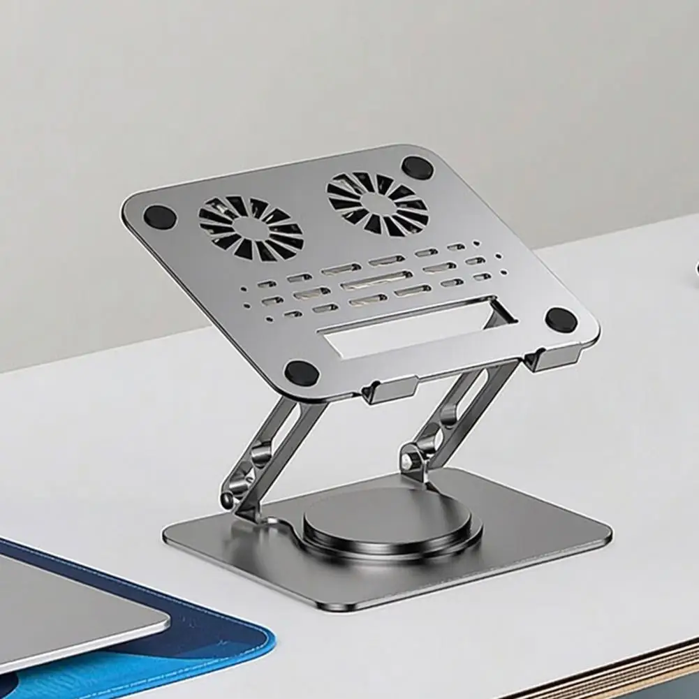 Adjustable Laptop Stand Swivel Notebook Stand Foldable Laptop Stand for Desk Portable Height Adjustable Computer Riser Holder