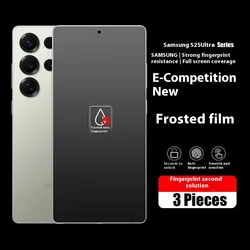 3-1PCS Full Cover Matte Hydrogel Film for Samsung Galaxy S25 Ultra Soft TPU Protective Screen Protector Galaxy S25 Plus No Glass