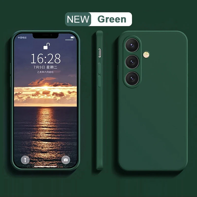 Für Samsung Galaxy S23 S23 S22 Ultra S24 FE S25 S8 S9 S10 S20 S21 Soft Cover Plus Fall Flüssigkeit Silikon Telefon Fall
