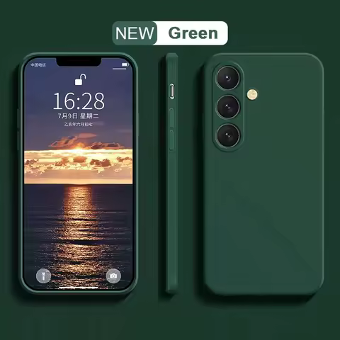 For Samsung Galaxy S23 S 23 S22 Ultra S24 FE S25 S8 S9 S10 S20 S21 Soft Cover Plus Case Liquid Silicone Phone Case