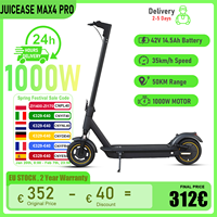 JUICEASE MAX4 PRO Electric Scooter 42V 14.5AH Large Battery 45KM Long Range 1000W Powerful Motor 35KM/H 10“ Tyres Adult Escooter