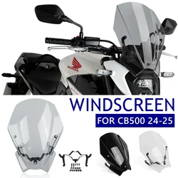 Motorcycle Touring Windscreen Windshield For Honda CB500 Hornet CB 500 2024 2025 Wind Deflector Visor Screen Bubble Double
