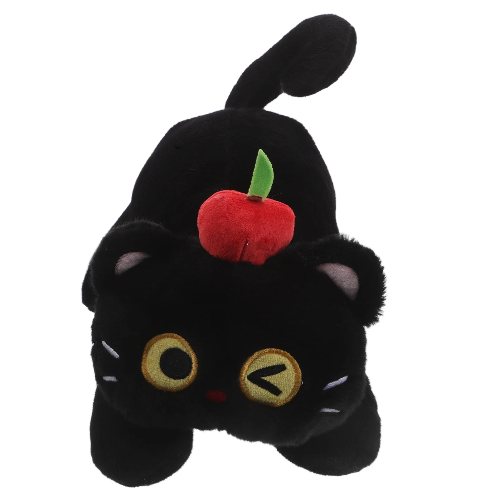 Pluszowy kotek z kreskówki, miękka i urocza maskotka, słodka dekoracja do sypialni, kawaii kociak, towarzysz snu, prezent dla dziewczynek.