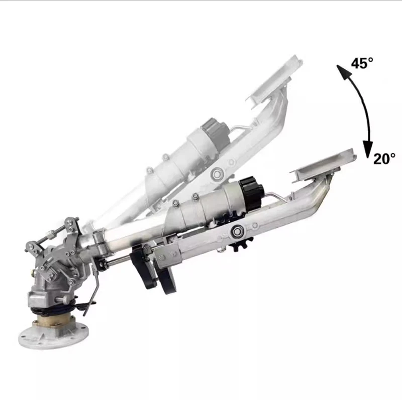 ปืนฉีดพ่นแบบก้านหมุน DLS50T 20-45 °   มุมพินช์สำหรับการชลประทานทางการเกษตร การกำจัดฝุ่นในอุตสาหกรรม และการกำจัดไฟฟ้าสถิต