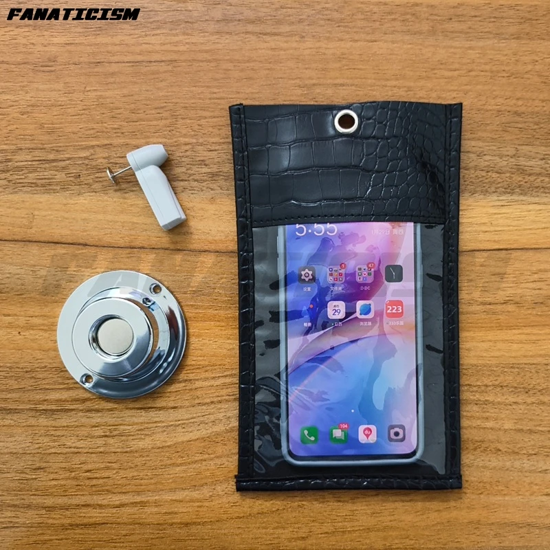 

100 Sets Anti-photo Phone Bag Reuse No Photography Allowed Bag Anti Camera Mobile Phone Bag Private PU Leather Pouch For Wedding