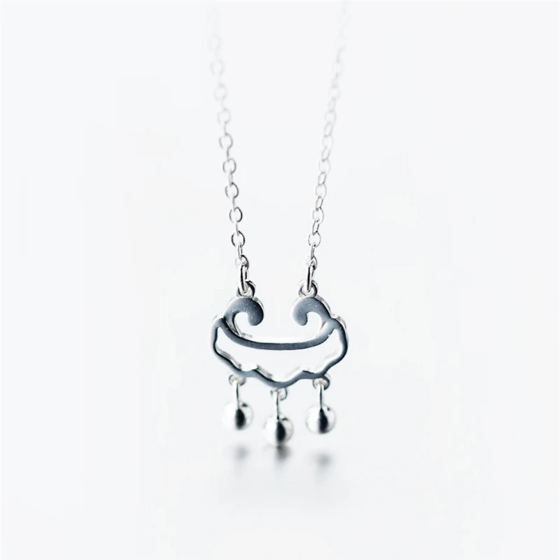 Versatile Creative Long Life Lock 925 Sterling Silver Female Necklace For Women Jewelry Party Birthday Gift NE075