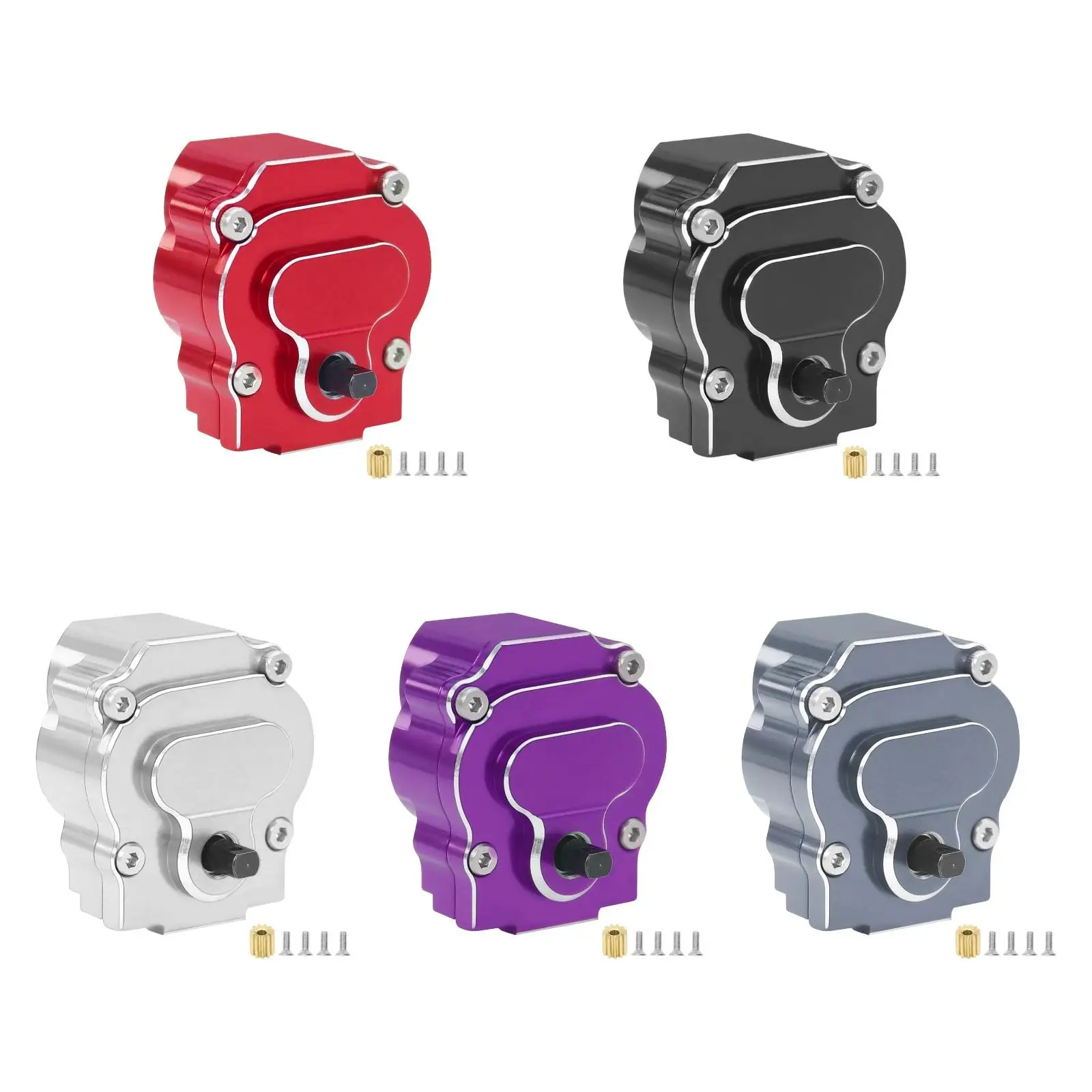 CNC-Aluminiumlegierungsgetriebe mit Stahlgetriebe als Ersatz für 1/18 ferngesteuertes Auto, Upgrade, DIY-modifiziertes Zubehör