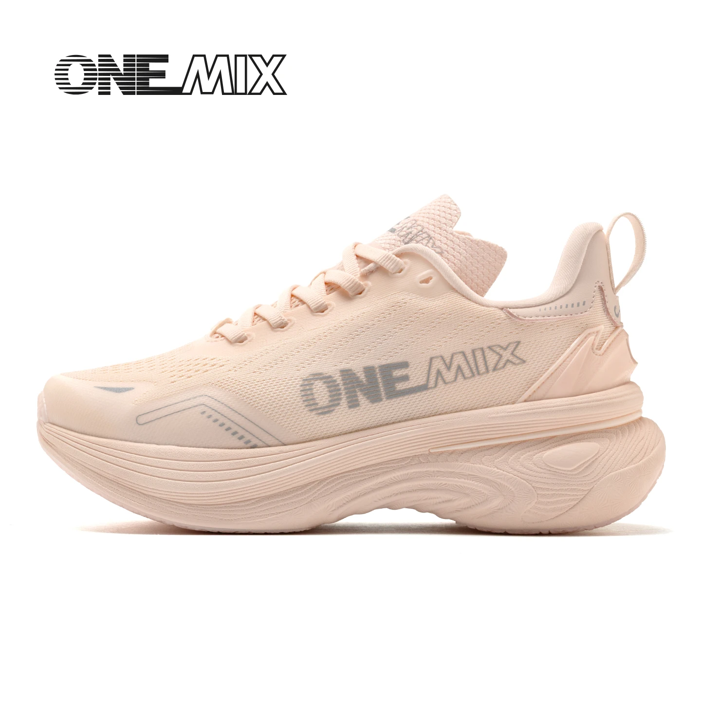 ONEMIX New Shock-Absorbing and Wear-Resistant Man Running Shoes Fashionable Fitness Women Sports Shoes Lightweight Road Shoes