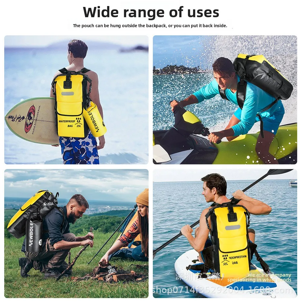 

25л большой емкости открытый водонепроницаемый рюкзак рыбалка альпинизм велосипедный дорожный мешок