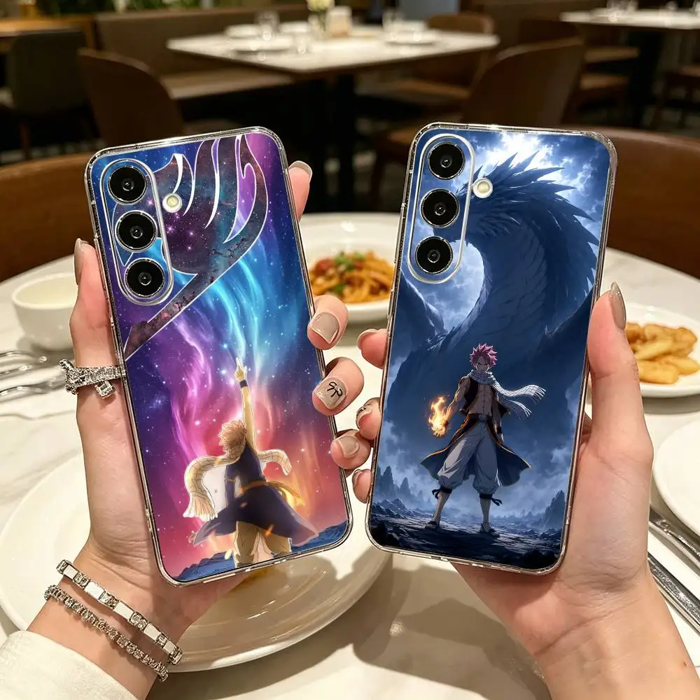 hot F-Fairy Tailll Badass anime Phone Case For Samsung A71, A70, A52, A51, A40, A30, A20 Transparent Cover