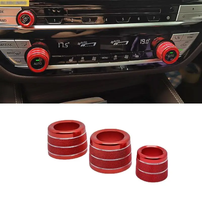 

Air Conditioning Knob Decorative Cover 2017 and 2023 for BMW X3 X4 G01 G02 5 6 7 Series GT G11 G12 G30 G31 G32 car Accessories