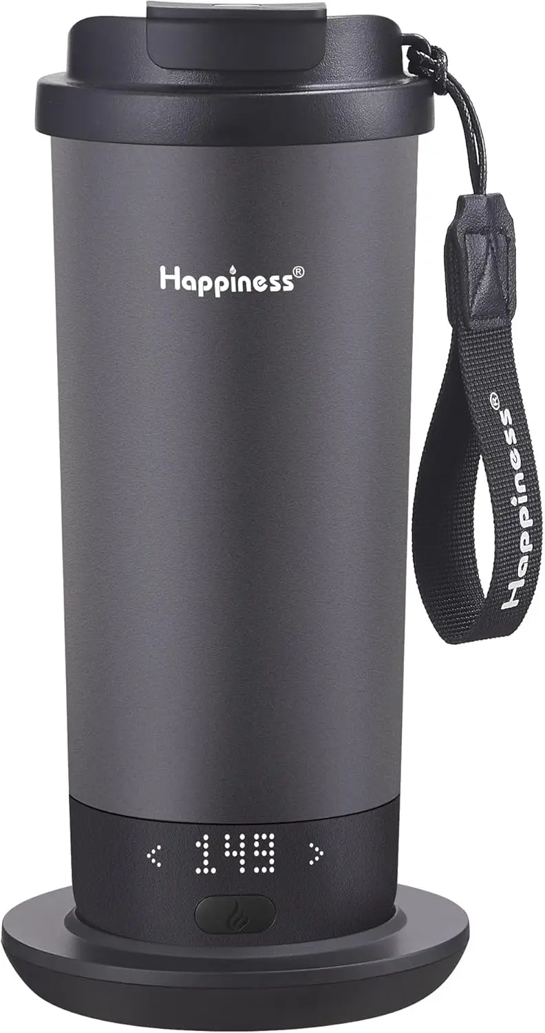 Self-Heating Travel Mug 20oz,Smart Rechargeable Electric Temperature Control Heated Coffee Cup