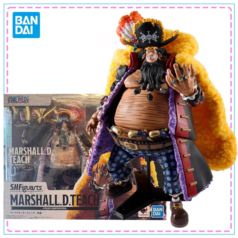 

Bandai S.H.Figuarts ONE PIECE Marshall·D·Teach Four Emperors Anime Action Figure Model Genuine SHF Joints Movable Finished Gift