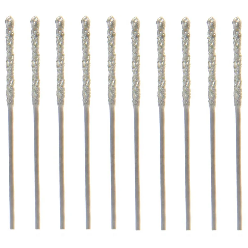 

A36T-40Pcs 0.8Mm Diamond Coated Tipped Tip Twist Drill Bit For Glass Jewelry Stone Tile