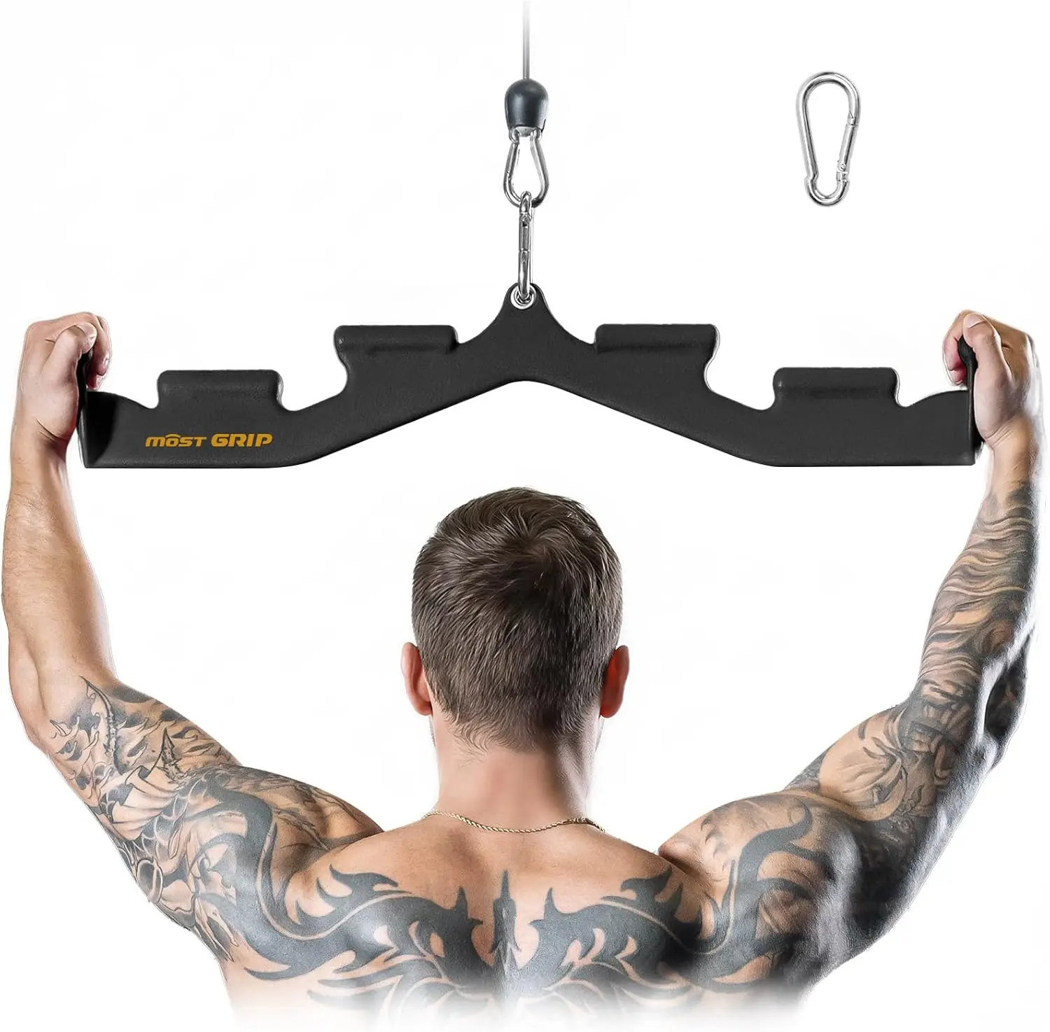 

Шестигранный тросовый тренажер для тяги к груди (LAT Pulldown Bar) для тренировки спины, с эргономичными рукоятками, из высокопрочной стали, для домашнего спортзала