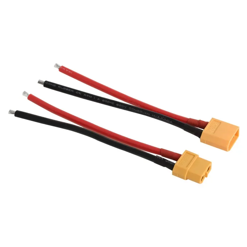 XT60 Male Female Bullet Connectors Plug Adapter With 14 AWG Silicon Wire For ESC Lipo Battery Extension Quadcopter Multicopter