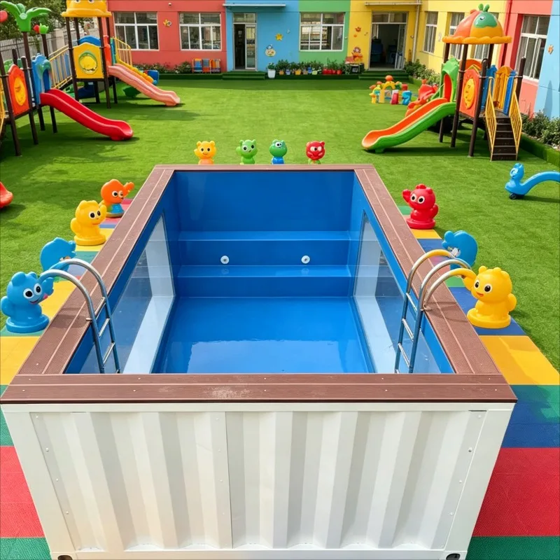 Customized Family Container Pool Steel Frame Reinforced Structure Yard Inflatable Pool Adults Kids Shared