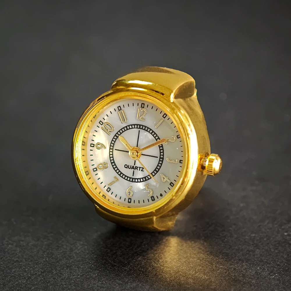Hot selling finger ring watch, creative movement, fashion accessories, retro alloy case, quartz watch, men's/women's gift