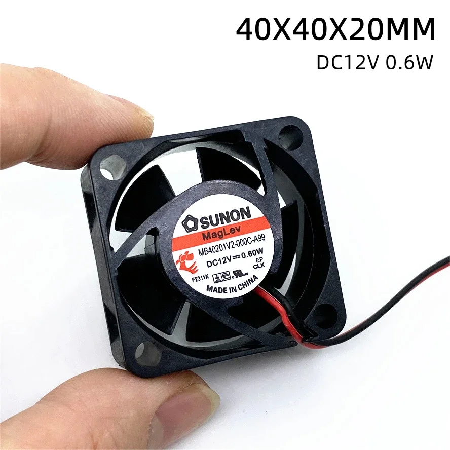 pa Sunon Maglev Fan MB40201V2-000C-A99 DC12V 0.6w 4020 40 40*40*20MM  Server Inverter Power Supply Axial Cooling Fan 2pin