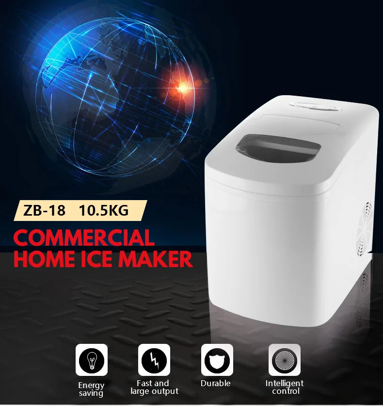 Yeway mesin es Low Energy Consumption Countertop OEM Compressor Automatic Mini Ice Cube Maker Machine Home Portable Ice Maker