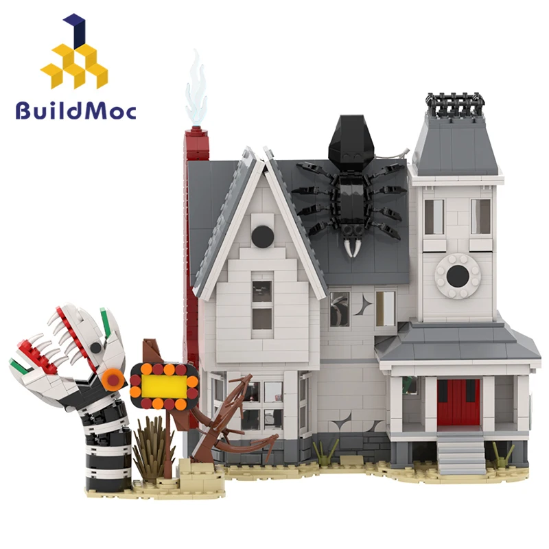 

MOC The maitland's house Building Blocks Set Movie Beetles juices Brick Block Architecture Summon the Snake Toy for Kids Gift