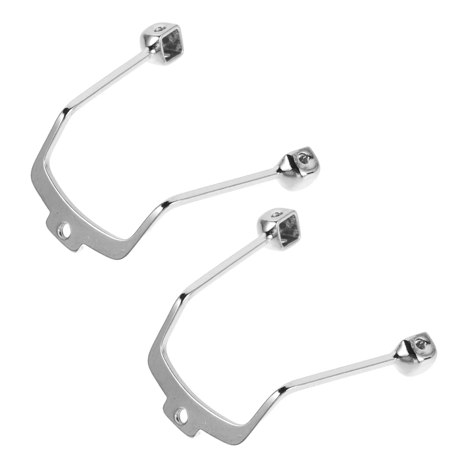 

2pcs Nose Pad Bracket Saddle Shape Metal Replacement Nose Bridge For Eyeglasses Single Hole Screw System Non-Slip Eyewear