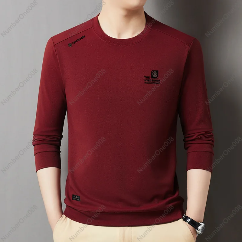 Trendy Brand Sweater Men's 2024 Autumn New Loose Casual Men's Round Neck Pullover Long-sleeved Top T-shirt Wholesale