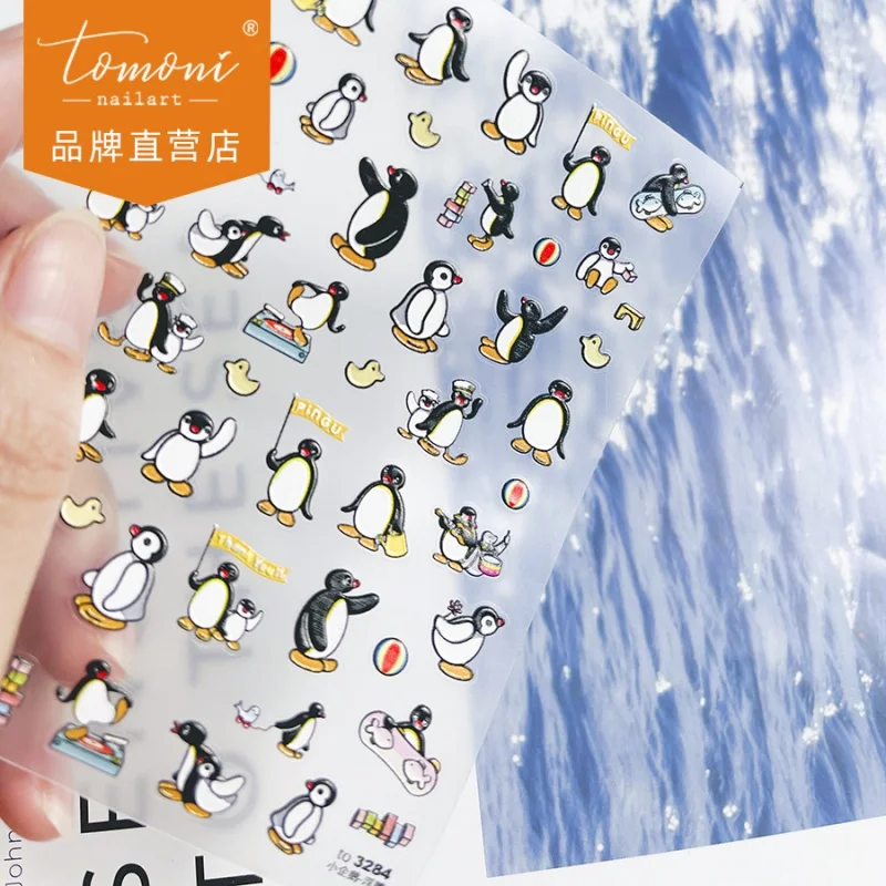 Relief nail Stickers Popular Cute Sticker Factory Wholesale Japanese Penguin 3284