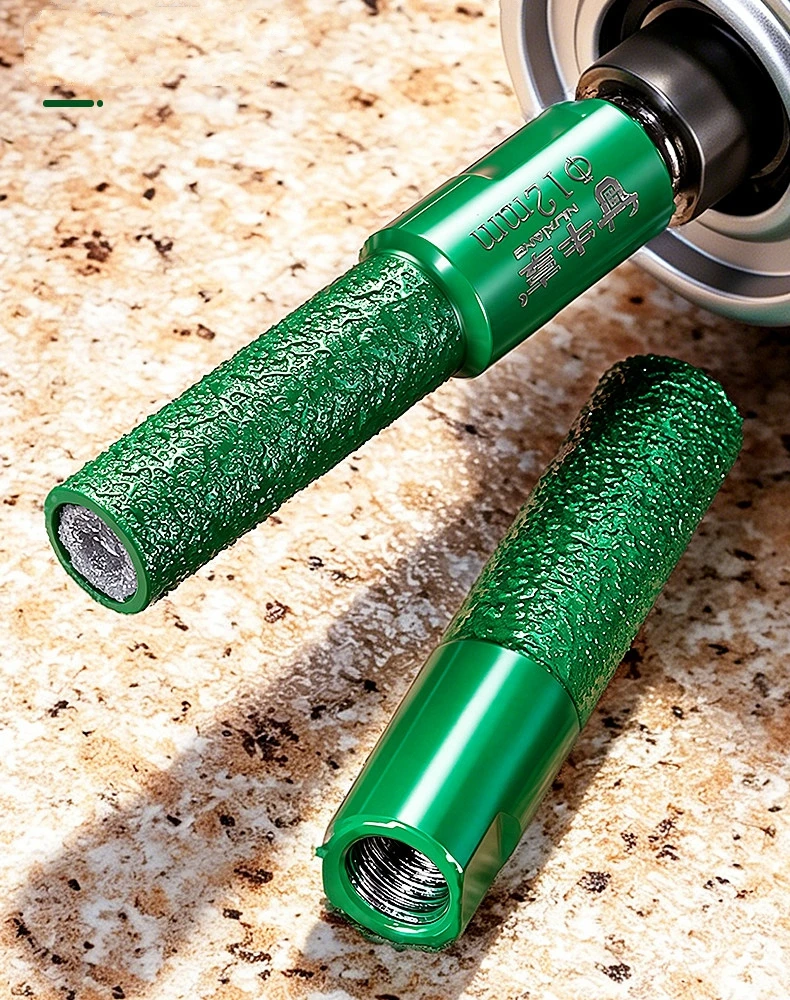 M10 Vaccum Brazed Milling Cutter 6-16mm Hole Saw Angle Grinder Brazed Core Drill Bit for Ceramic Granite Marble Stone Tile