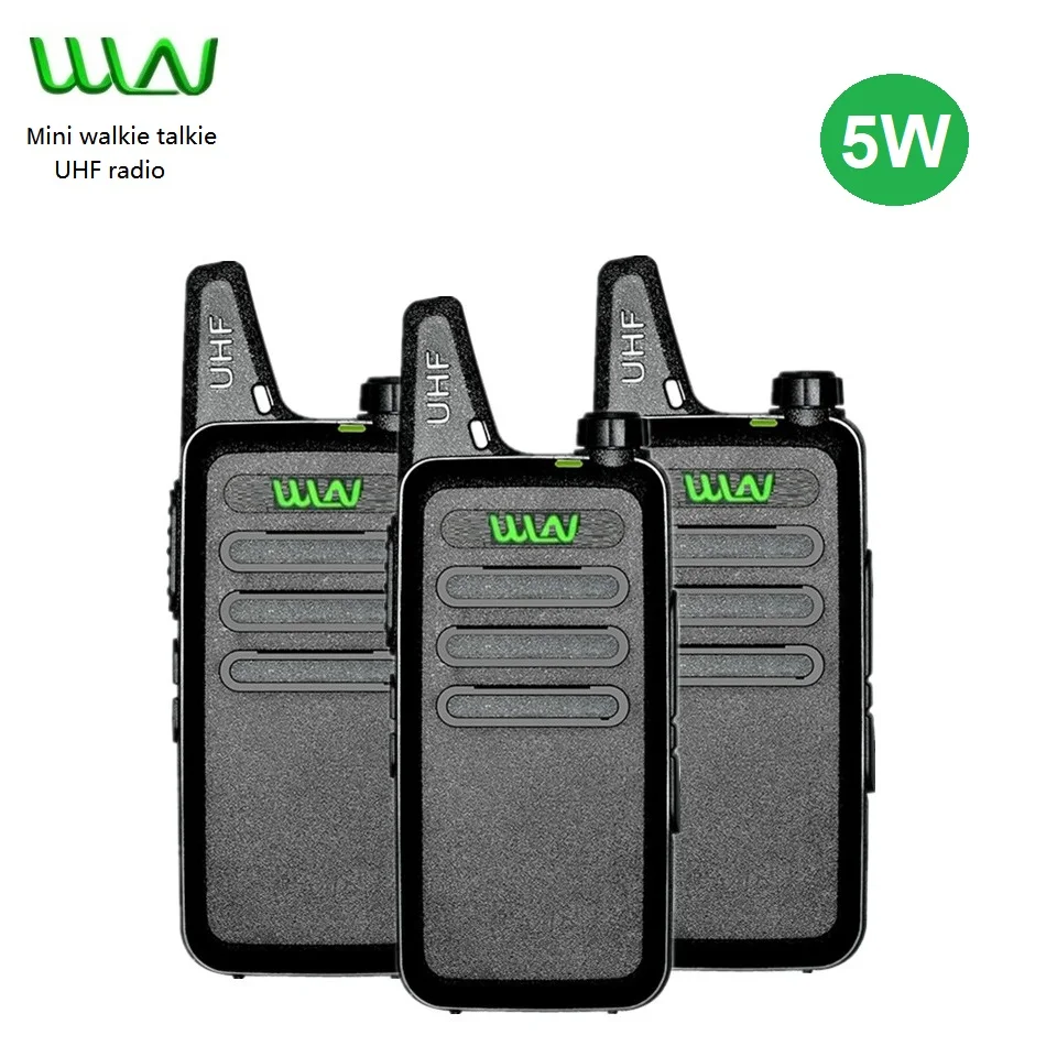 Walkie-talkie wln kdc1 para niños, Mini estación de Radio Amateur, UHF, 2023-400 MHz, para senderismo, WLN, KD-C1, regalo de Halloween, 470