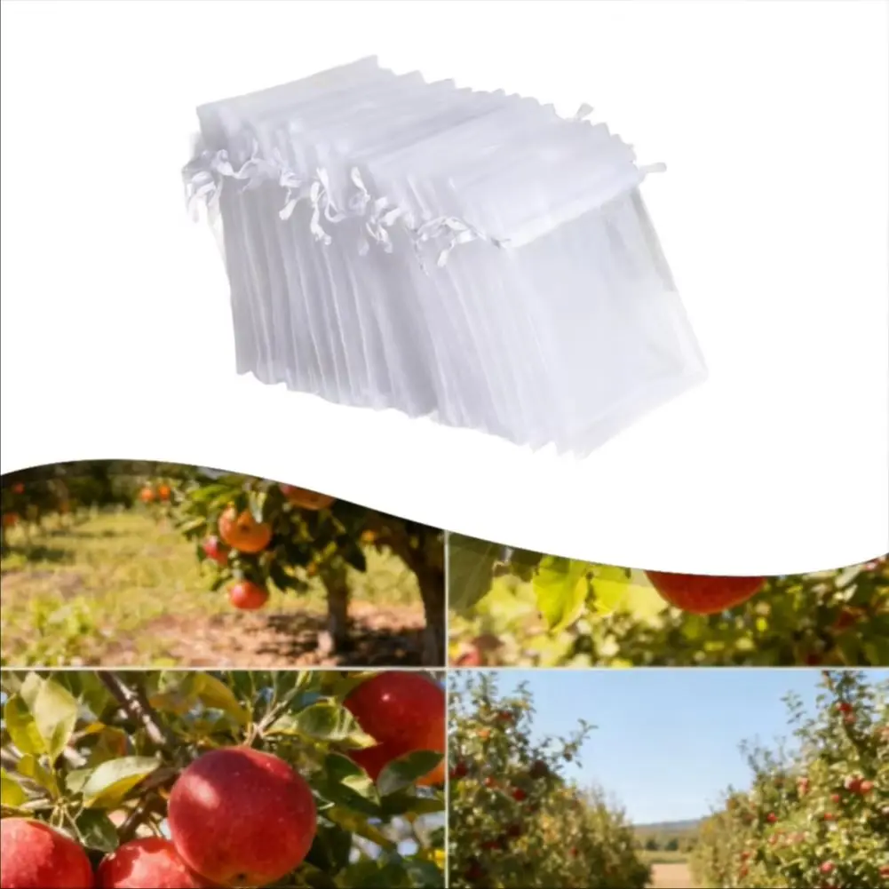 

100pcs Fruit Protection Bag Breathable Fruit Protection Bags For Grapes Figs ForInsect Proof Bag Breathable Mesh Protective Bags