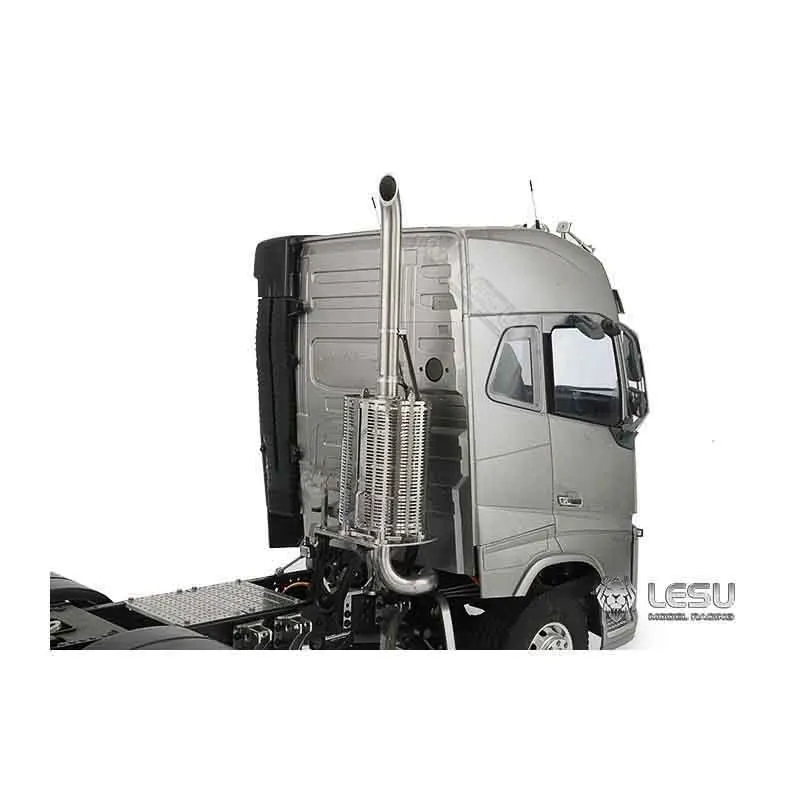 LESU أنبوب عادم الدخان المعدني لشاحنة جرار RC 1/14 نموذج Tamiyay ألعاب خارجية TH19931 #2