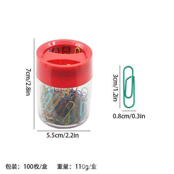 Paperclips Box For Office Clips Metal Paper Clip Holder Desk Clips Holder Magnetic Clips Dispenser Clip Container Desk Organizer