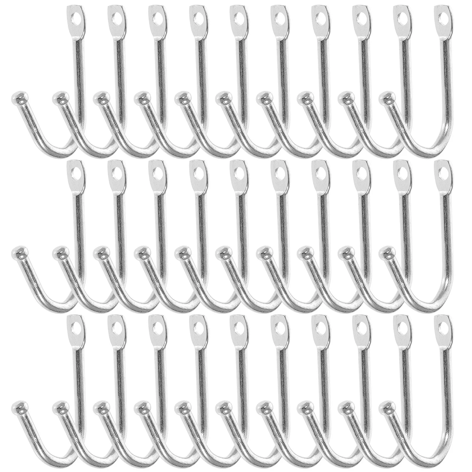 30Pcs Hanging Wall Hooks High End Rustic Metal Coat Hooks for Bedroom Entryway Key Bags Hats Organizer Key Hook