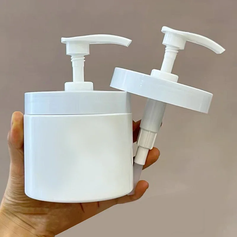 400/500ML Körper Creme Presse Flasche Pumpe Kopf Breiten Mund Flasche Druck Düse Lotion Pumpe Kopf Verpackung Flasche zubehör