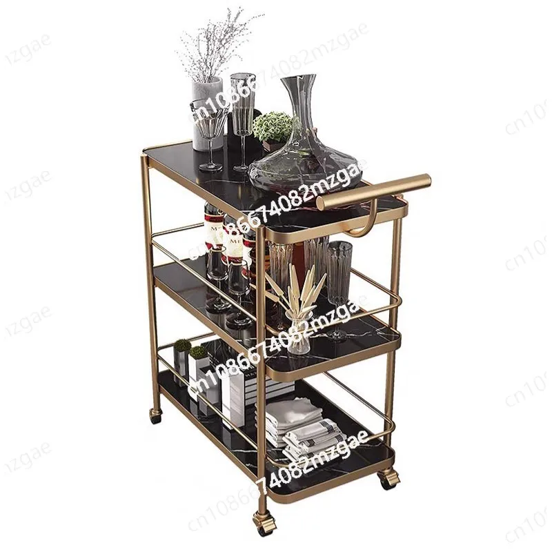 Commercial Hot Pot Restaurant Dining Cart Trolley Restaurant Food Delivery Cart Hotel Mobile Tea Cart Wine