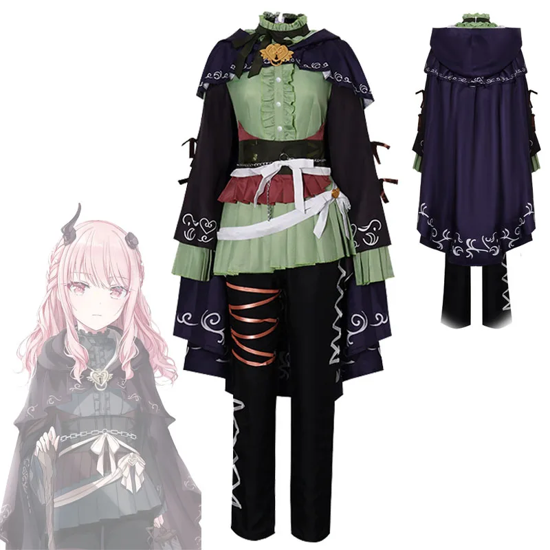 

Anime PRSK Akiyama Mizuki Cosplay Costume Project Sekai Nightcord at 25:00 Amia Stage Uniform Set Colorful Stage! Idol Dress Up