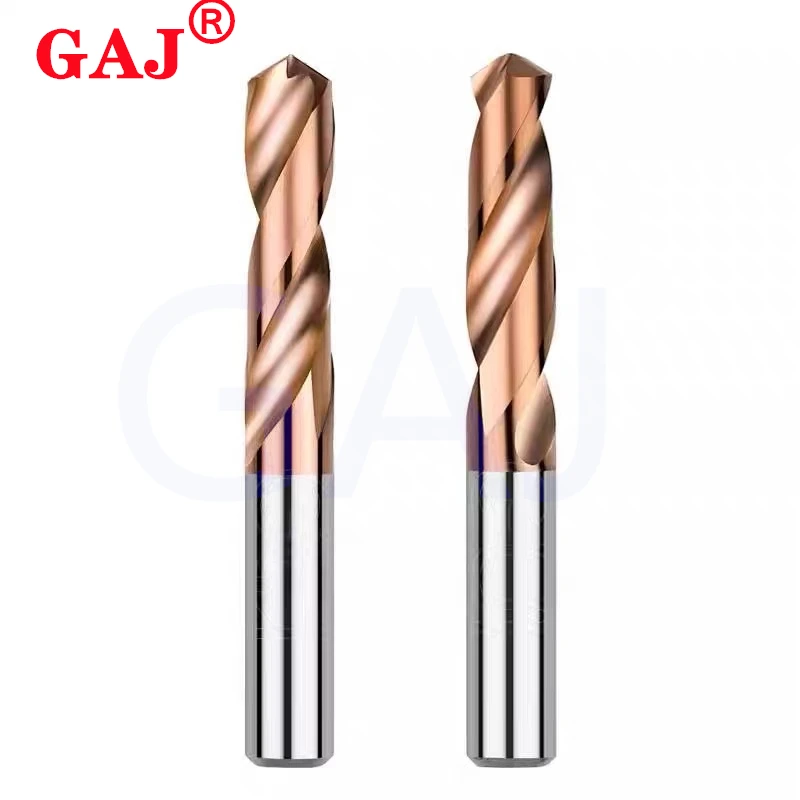 HRC55 °   Taladro de carburo de tungsteno D3 D5, brocas de Metal para torno CNC, herramienta de perforación de acero inoxidable, metal duro, 0,5-20,0mm