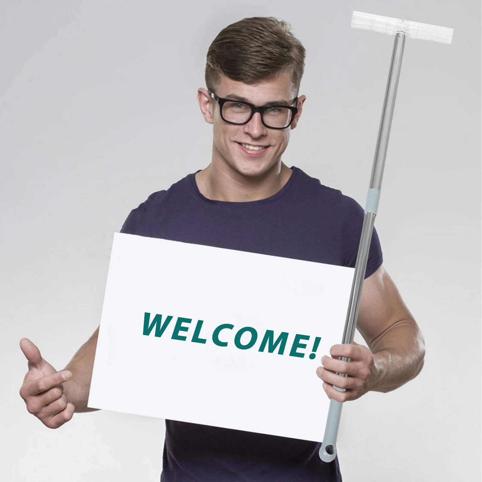 

Sign Holder Stick for Protest Signs Banner Stand Adjustable Height Portable Design Hand Held Signs on Stick Signboard