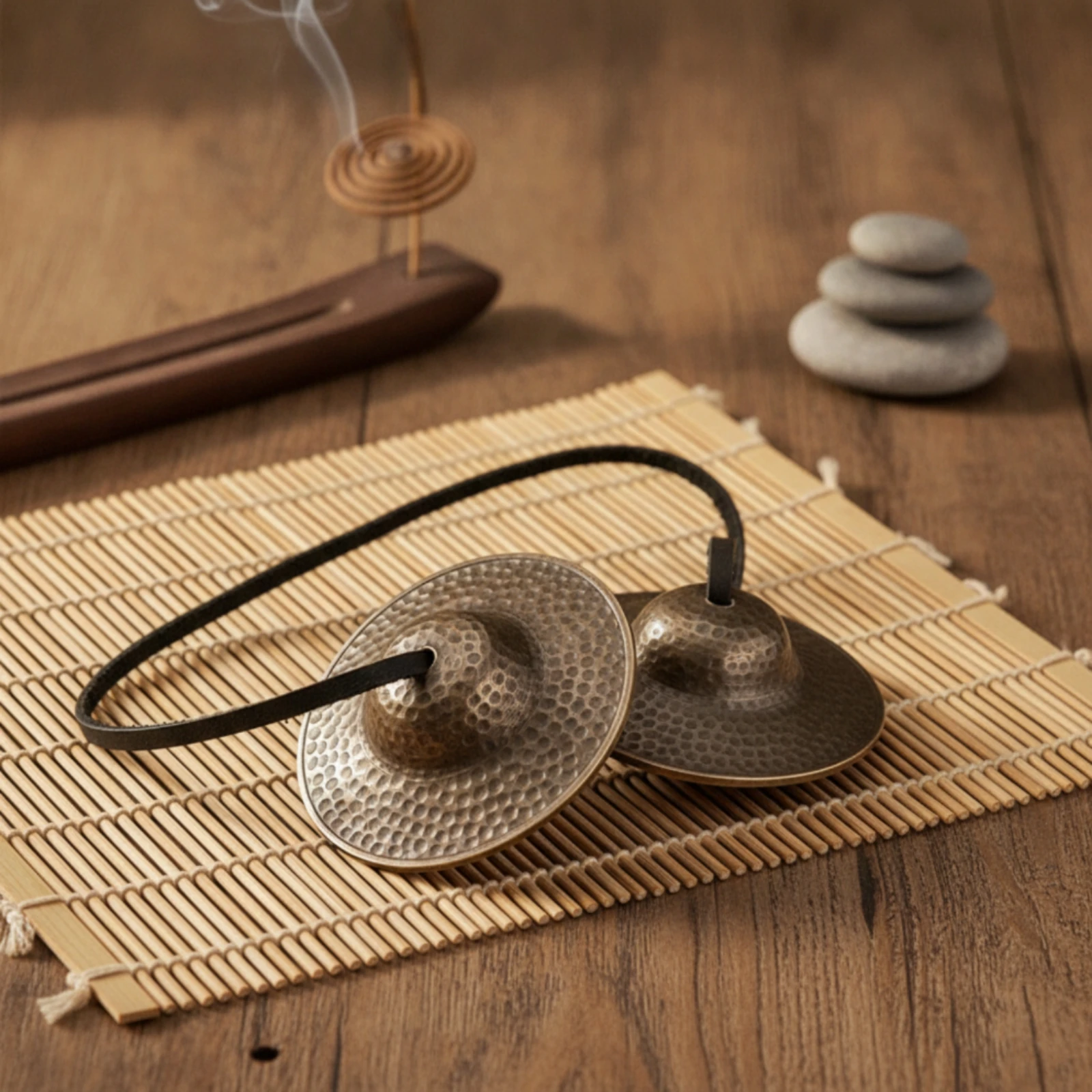 Tingsha Bells Resonant Tingsha Cymbal Cymbals with Cord Clear Bell Authentic for Meditators, Meditation, Sound Healing view 2
