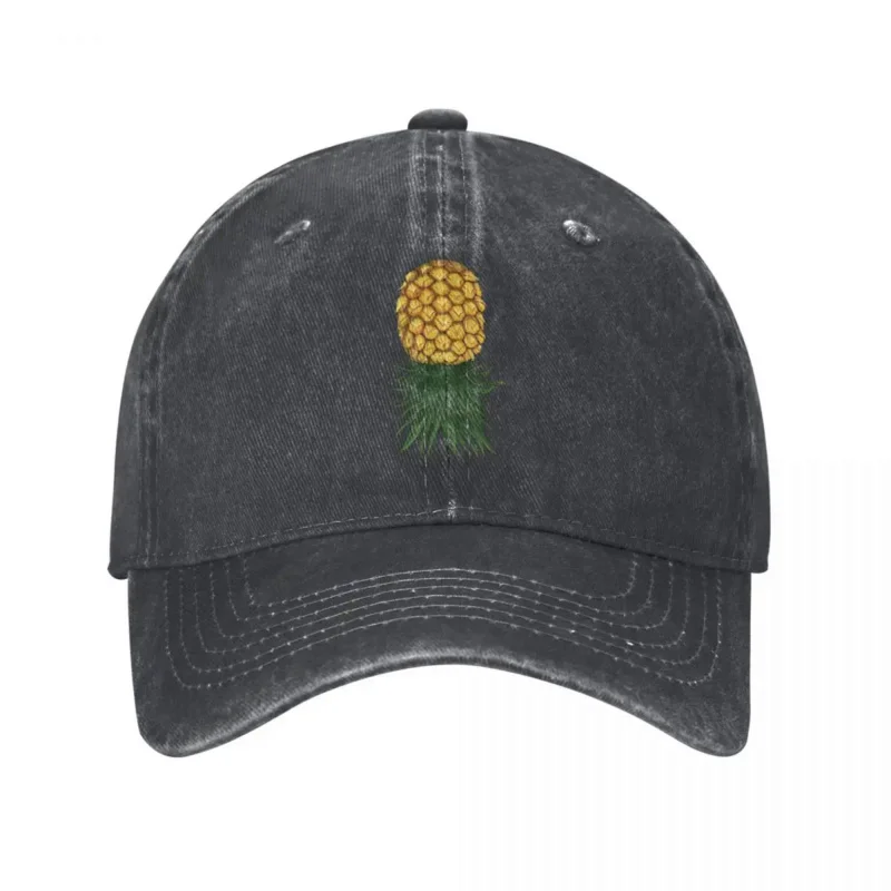 Pineapple Baseball Cap Upside Down Hunting Camping Sun-Proof Washed Trucker Hat Female Male Stylish Design Baseball Caps