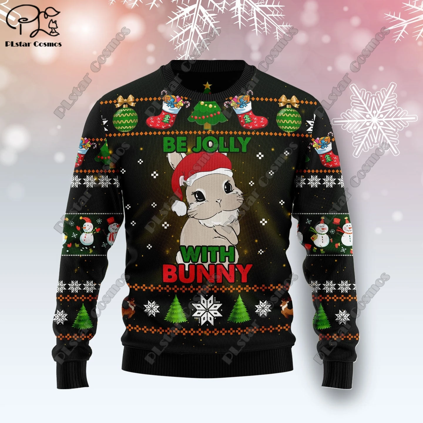 New 3D Printed Animal Custom Series Cute Christmas Pattern Ugly Sweater Street Casual Winter Sweatshirt S-55