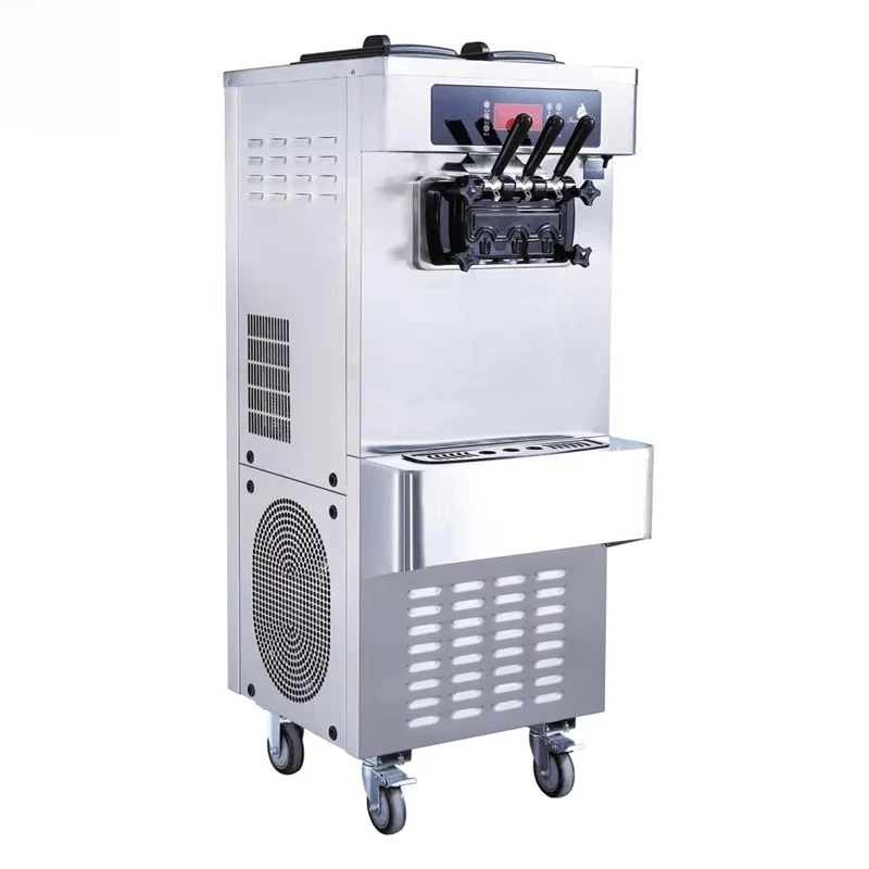 

Commercial Ice Cream Maker 3 Flavor Automatic Soft Ice Cream Maker Cones