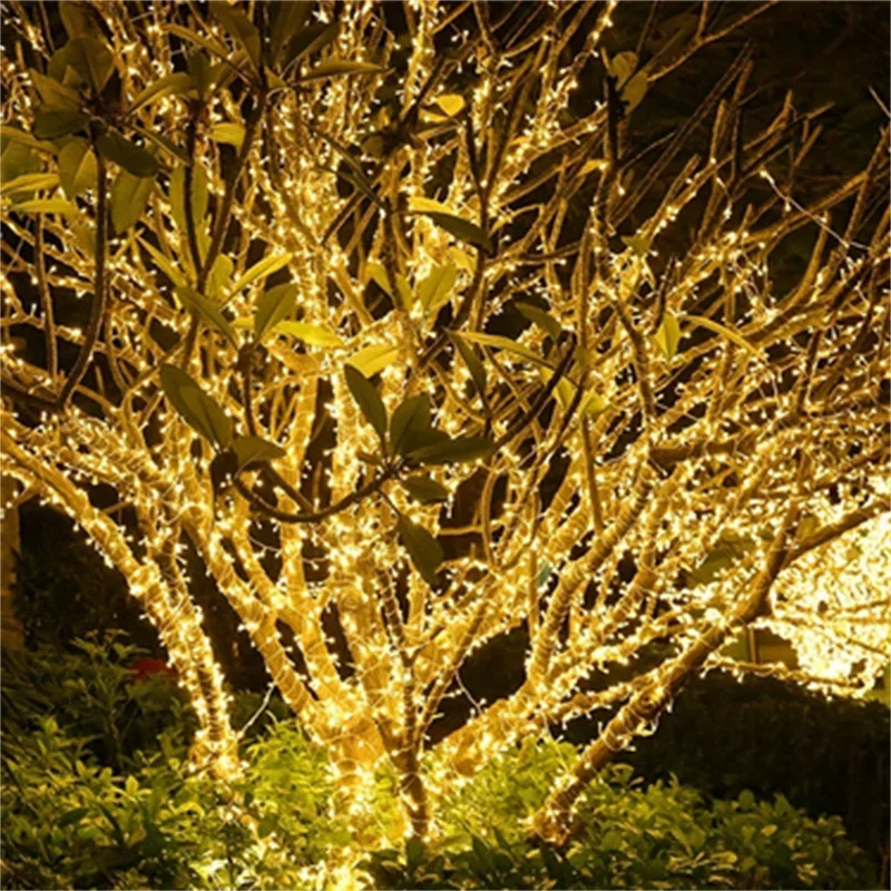 

Outdoor LED String Lights Garland 10M Waterproof Fairy Light Festoon Lamp Wedding Party Holiday Gardening Decoration Light