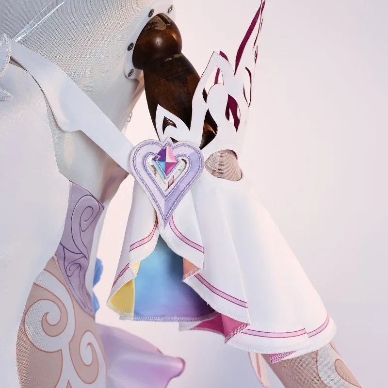 Cyrene kostuumspel Honkai Star Rail cosplay paarse lange jurk roze pruik rollenspel outfit volledige set voor vrouwen themafeest