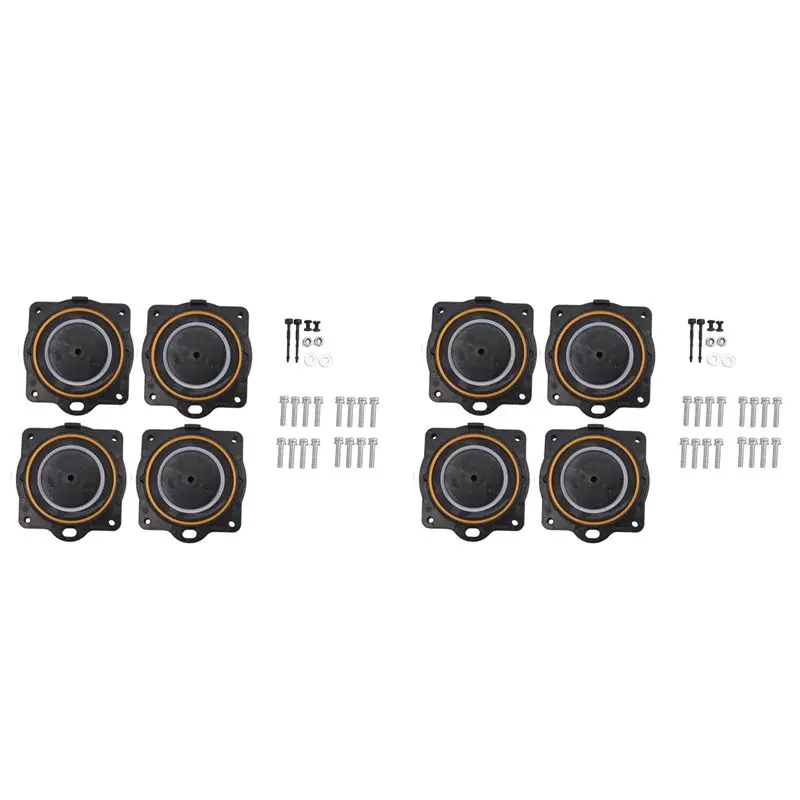 2 Set Air Pump Rebuild Kit Compatible With Hi Blow HP60/ HP-80 Aerators, Includes 8 Diaphragms, Screws And Safety Pins-[LUCK 9]